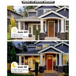 1-Light Black Dusk to Dawn Motion Sensing Not Solar Outdoor Wall Lantern Light Sconce by JAZAVA -JAZAVA Sales Store black 2 pack jazava outdoor sconces hd4fw25b se 2pk 44 1000