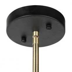 1-Light Black Industrial Pendandt Light by JAZAVA -JAZAVA Sales Store black and antique brass plating jazava chandeliers hd11002 1pdm fa 1000