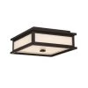 Balmoral 1-Light Black LED Outdoor Flush Mount by GLUCKSTEINELEMENTS