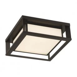 Paxton 1-Light Black Integrated LED Outdoor Flush Mount with White Panel Glass Shade by GLUCKSTEINELEMENTS -JAZAVA Sales Store black glucksteinelements outdoor flush mount lights 39653 hbcled c3 1000