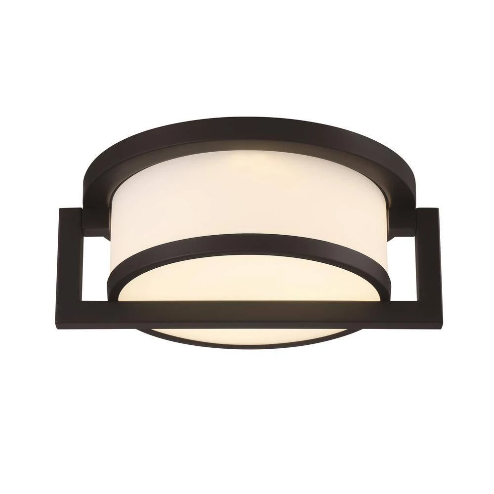 Landon 1-Light Black LED Outdoor Flush Mount Light by GLUCKSTEINELEMENTS 3 Landon 1-Light Black LED Outdoor Flush Mount Light by GLUCKSTEINELEMENTS - Image 3