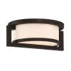 Landon 1-Light Black LED Outdoor Flush Mount Light by GLUCKSTEINELEMENTS