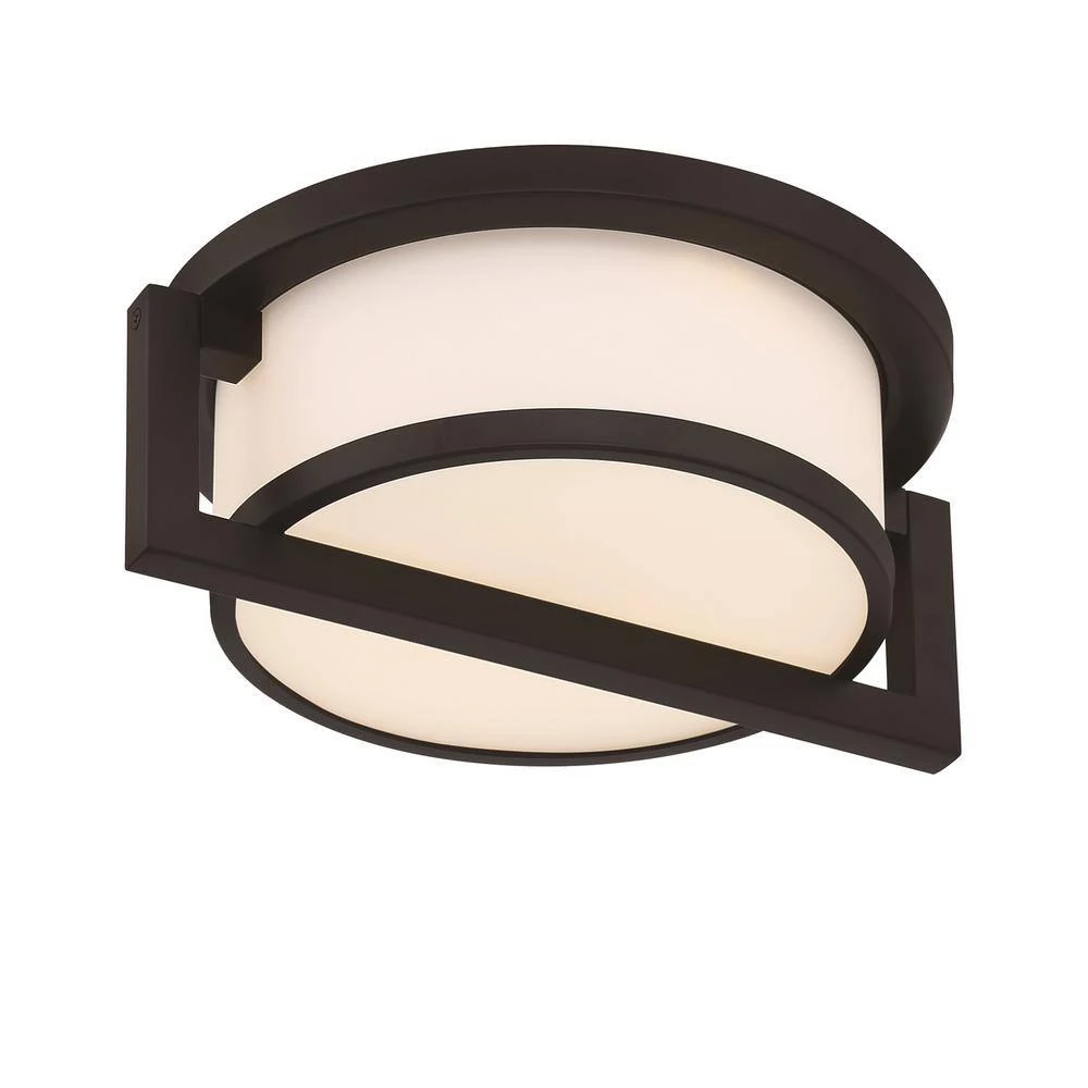 Landon 1-Light Black LED Outdoor Flush Mount Light by GLUCKSTEINELEMENTS 2 Landon 1-Light Black LED Outdoor Flush Mount Light by GLUCKSTEINELEMENTS - Image 2