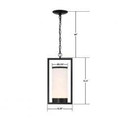 Landon 1 Light Black LED Outdoor Pendant by GLUCKSTEINELEMENTS -JAZAVA Sales Store black glucksteinelements outdoor pendant lights 39656 hbcled 44 1000
