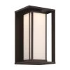 Paxton 1-Light Black Metal Integrated LED Outdoor Wall Sconce by GLUCKSTEINELEMENTS