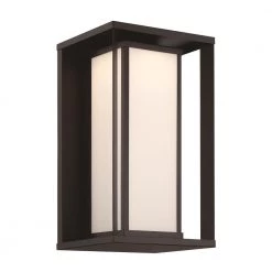 Paxton 1-Light Black Metal Integrated LED Outdoor Wall Sconce by GLUCKSTEINELEMENTS