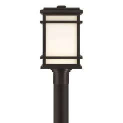 Balmoral Black Integrated LED Outdoor Post with White Panel Glass Shade by GLUCKSTEINELEMENTS 11 Balmoral Black Integrated LED Outdoor Post with White Panel Glass Shade by GLUCKSTEINELEMENTS -JAZAVA Sales Store black glucksteinelements post light sets 39642 hbcled 4f 1000