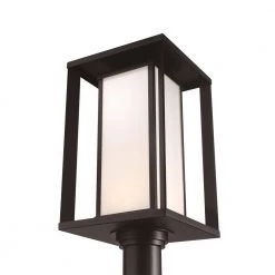Paxton Black Integrated LED Outdoor Post with White Panel Glass Shade by GLUCKSTEINELEMENTS 11 Paxton Black Integrated LED Outdoor Post with White Panel Glass Shade by GLUCKSTEINELEMENTS -JAZAVA Sales Store black glucksteinelements post light sets 39652 hbcled 44 1000