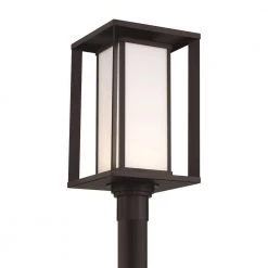 Paxton Black Integrated LED Outdoor Post with White Panel Glass Shade by GLUCKSTEINELEMENTS 9 Paxton Black Integrated LED Outdoor Post with White Panel Glass Shade by GLUCKSTEINELEMENTS -JAZAVA Sales Store black glucksteinelements post light sets 39652 hbcled 4f 1000