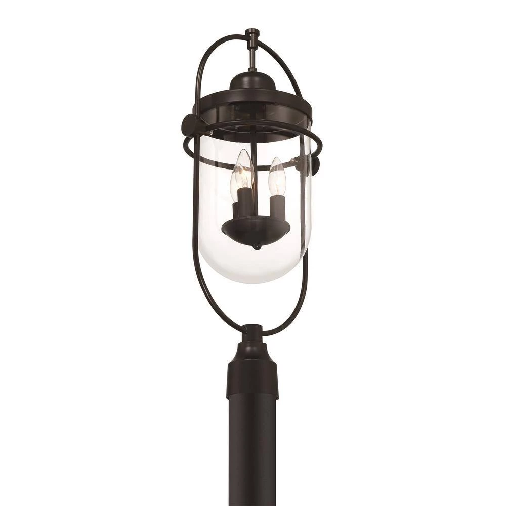 Lowell 3-Light Black Outdoor Post Mount by GLUCKSTEINELEMENTS 5 Lowell 3-Light Black Outdoor Post Mount by GLUCKSTEINELEMENTS - Image 5