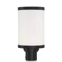 Massey Black Metal LED Outdoor Post Mount by GLUCKSTEINELEMENTS