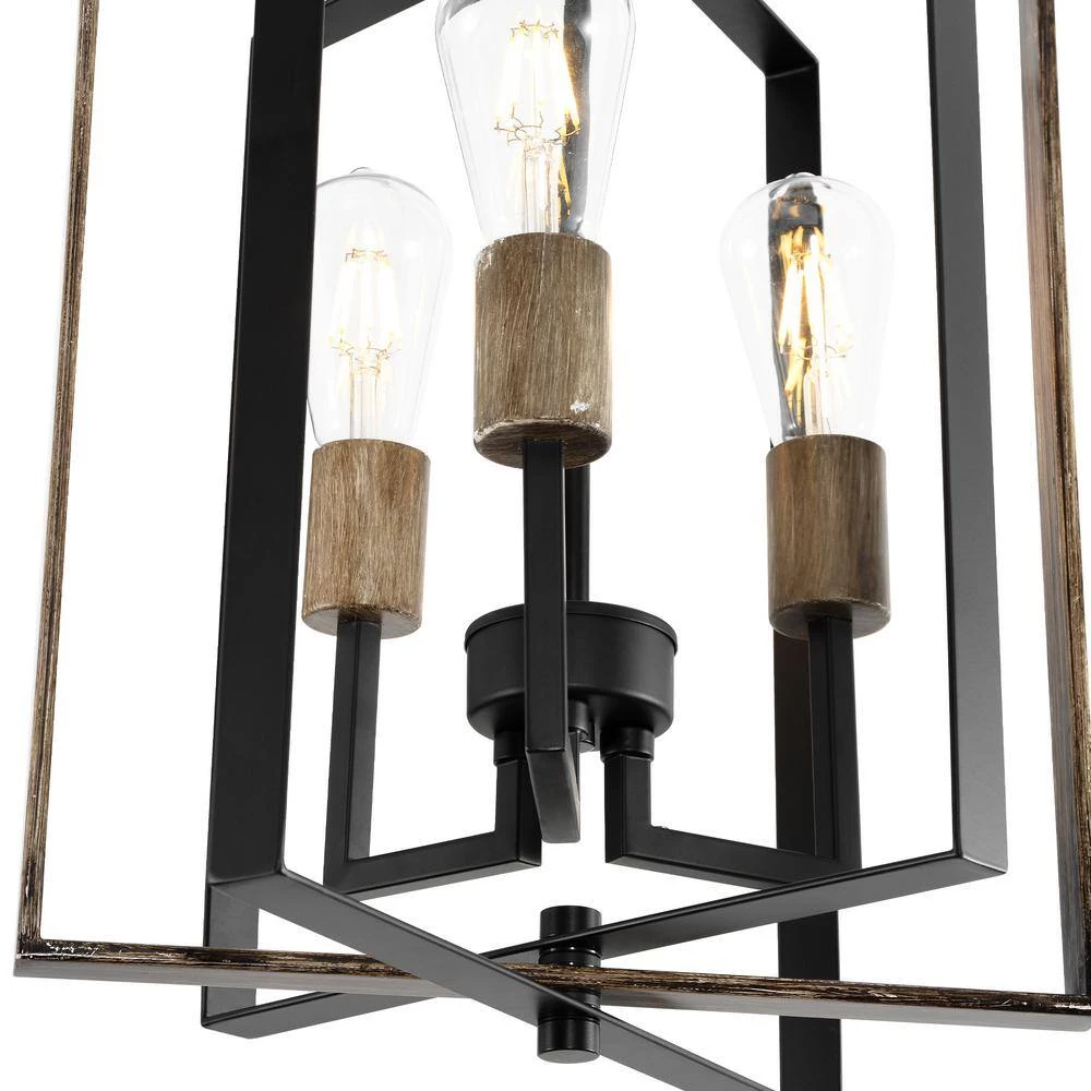 Modern 3-Light Standard Black Brown Pendant Light by JAZAVA 6 Modern 3-Light Standard Black Brown Pendant Light by JAZAVA - Image 6