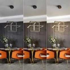 72-Watt Integrated LED Black Pendant Light by JAZAVA -JAZAVA Sales Store black jazava chandeliers hdp28456 72wdm 44 1000