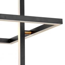 72-Watt Integrated LED Black Pendant Light by JAZAVA -JAZAVA Sales Store black jazava chandeliers hdp28456 72wdm 4f 1000