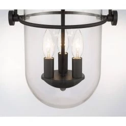 Lowell 3-Light Black Outdoor Pendant Light by GLUCKSTEINELEMENTS -JAZAVA Sales Store black metal glucksteinelements outdoor pendant lights 39660 hbc 4f 1000