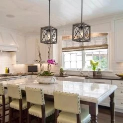 1-Light Wood and Black Farmhouse Caged Chandelier Pendant Light with Metal Shade by JAZAVA 11 1-Light Wood and Black Farmhouse Caged Chandelier Pendant Light with Metal Shade by JAZAVA -JAZAVA Sales Store black wood jazava chandeliers hd011 1 wf bk 44 1000