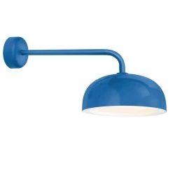 Dome 9.88 in. H 1-Light Blue Outdoor Wall Mount Sconce by Troy RLM