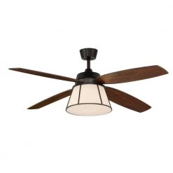 Anders 56 in. Integrated LED Indoor Bronze Ceiling Fan with Remote by GLUCKSTEINELEMENTS
