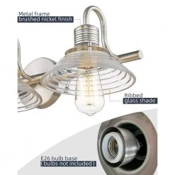 26 in. 3-Light Brushed Nickel Vanity Light with Metal Shade by JAZAVA 11 26 in. 3-Light Brushed Nickel Vanity Light with Metal Shade by JAZAVA -JAZAVA Sales Store brushed nickel jazava vanity lighting hdwla1260 bnk fa 1000