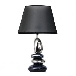 JAZAVA Sales Store -JAZAVA Sales Store chrome and metallic blue elegant designs table lamps lt1039 blu c3 1000
