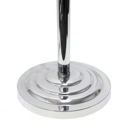 Crystal Palace 61.5 in. Trendy Romantic White Sheer Shade Chrome Floor Lamp with Hanging Crystals by Elegant Designs -JAZAVA Sales Store chrome and white elegant designs floor lamps lf1002 wht fa 1000