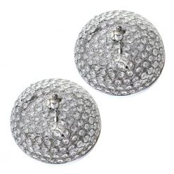 13 in. 2 Light Elipse Crystal Flush Mount Ceiling Light 2 Pack, Chrome by Elegant Designs -JAZAVA Sales Store chrome elegant designs flush mount lights fm1000 chr 2pk c3 1000