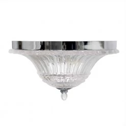 Glacier Petal Glass 2-Light Chrome Ceiling Flush Mount by Elegant Designs -JAZAVA Sales Store chrome elegant designs flush mount lights fm1002 chr 1f 1000