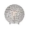 8 in. Chrome and Crystal Ball Table Lamp by Elegant Designs
