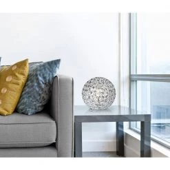 8 in. Chrome and Crystal Ball Table Lamp by Elegant Designs -JAZAVA Sales Store chrome elegant designs novelty lamps lt1026 chr 77 1000