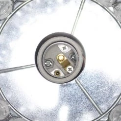 10.75 in. 1-Light Chrome Elipse Crystal Bedside Nightstand Cylindrical Uplight Table Lamp by Elegant Designs -JAZAVA Sales Store chrome elegant designs table lamps lt1051 chr fa 1000