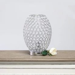 11 in. Chrome Elipse Crystal Decorative Curved Accent Uplight Table Lamp by Elegant Designs 14 11 in. Chrome Elipse Crystal Decorative Curved Accent Uplight Table Lamp by Elegant Designs -JAZAVA Sales Store chrome elegant designs table lamps lt1064 chr 76 1000