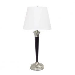 58.5 in. Malbec Black and Brushed Nickel Floor Lamp by Elegant Designs -JAZAVA Sales Store elegant designs lamp sets lc1018 mbc 44 1000