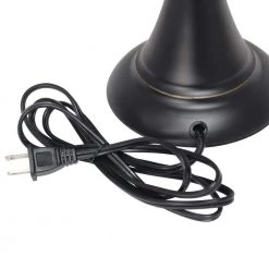 Traditionally Crafted Restoration Bronze Lamp Set (2-Table Lamps, 1-Floor Lamp) with Tan Shades (3-Pack) by Elegant Designs -JAZAVA Sales Store elegant designs lamp sets lc1019 rbz 66 1000