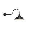 Ezra 1-Light Gloss Black Outdoor Barn Light Sconce by Troy RLM