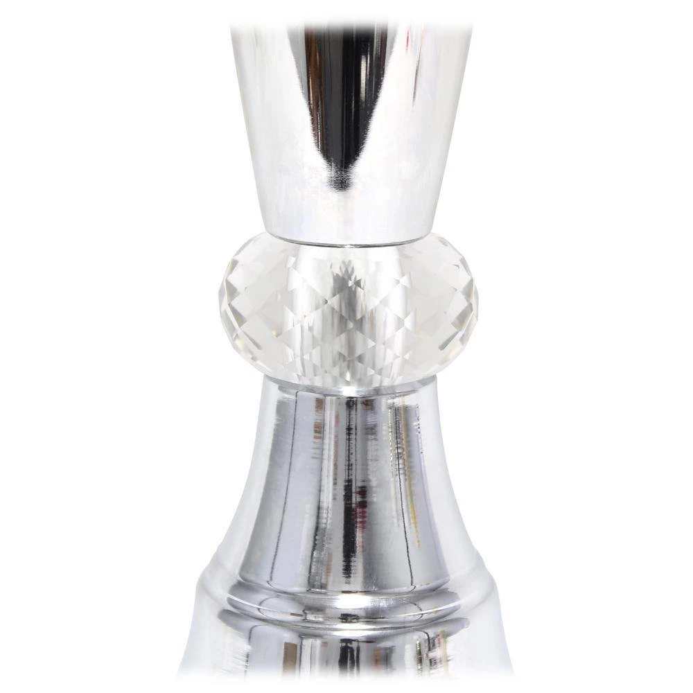 27 in. Gray Romantic Sheer Shade Table Lamp with Hanging Crystals by Elegant Designs 6 27 in. Gray Romantic Sheer Shade Table Lamp with Hanging Crystals by Elegant Designs - Image 6