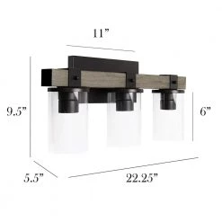 3-Light Gray Industrial Rustic Lantern Restored Wood Look Bath Vanity Light by Elegant Designs 10 3-Light Gray Industrial Rustic Lantern Restored Wood Look Bath Vanity Light by Elegant Designs -JAZAVA Sales Store gray elegant designs vanity lighting vt1009 gry 40 1000