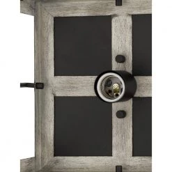 11 in. 1-Light Light Wood Finish Square Flush Mount by JAZAVA 9 11 in. 1-Light Light Wood Finish Square Flush Mount by JAZAVA -JAZAVA Sales Store light wood jazava flush mount lights hd10061dm 1f 1000