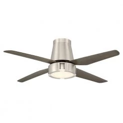 Hugh 52 in. Integrated LED Indoor Nickel Ceiling Fan by GLUCKSTEINELEMENTS