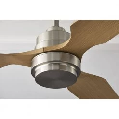 Denver 48 in. Integrated LED Indoor Nickel Ceiling Fan with Remote by GLUCKSTEINELEMENTS -JAZAVA Sales Store nickel glucksteinelements ceiling fans with lights 38711 hbc a0 1000