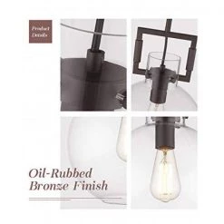 1-Light Globe Oil-Rubbed Bronze Glass Shade Pendant by JAZAVA 9 1-Light Globe Oil-Rubbed Bronze Glass Shade Pendant by JAZAVA -JAZAVA Sales Store oil rubbed bronze jazava chandeliers hd5hzg19 m1ldm 4f 1000