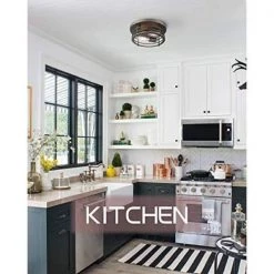 11.8 in. 2-Light Oil-Rubbed Bronze Flush Mount by JAZAVA -JAZAVA Sales Store oil rubbed bronze jazava flush mount lights hd5hy40f orbdm 44 1000