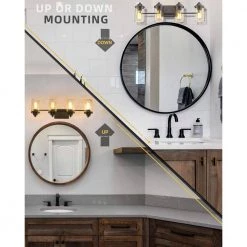 27 in. 4-Light Oil Rubbed Bronze Finish Vanity Light with Clear Glass Shade by JAZAVA 11 27 in. 4-Light Oil Rubbed Bronze Finish Vanity Light with Clear Glass Shade by JAZAVA -JAZAVA Sales Store oil rubbed bronze jazava vanity lighting hd4fh37 4wdm fa 1000