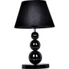19.29 in. Pearl Black Metal Three Tier Ball Lamp with Fabric Shade by Elegant Designs