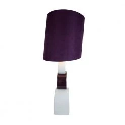29 in. Purple and White Stacked Circle Ceramic Table Lamp with Asymmetrical Shade by Elegant Designs 5 29 in. Purple and White Stacked Circle Ceramic Table Lamp with Asymmetrical Shade by Elegant Designs -JAZAVA Sales Store purple elegant designs table lamps lt1038 prp 4f 1000