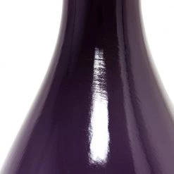 29 in. Curved Purple Ceramic Table Lamp with Asymmetrical White Shade by Elegant Designs -JAZAVA Sales Store purple elegant designs table lamps lt1040 prp 44 1000