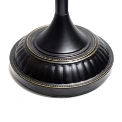 1-Light 71 in. Restoration Bronze Torchiere Floor Lamp with Marbelized Amber Glass Shade by Elegant Designs -JAZAVA Sales Store restoration bronze and amber elegant designs floor lamps lf2001 rbz 1f 1000