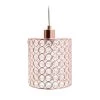 Elipse 1 Light Rose Gold Cylinder Pendant by Elegant Designs
