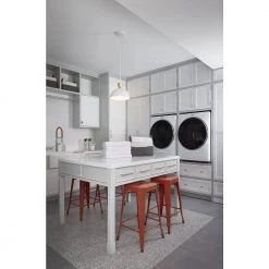 Bryant 1-Light White Shaded Pendant by GLUCKSTEINELEMENTS -JAZAVA Sales Store white glucksteinelements chandeliers 38688 hbc 4f 1000